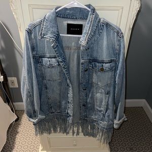BLANK NYC Denim Jacket W Fringe